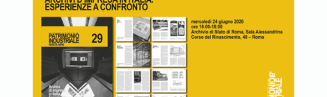 Presentation of Issue 29 of the Journal Patrimonio Industriale